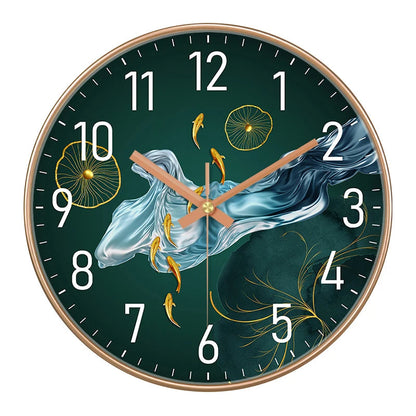 Simple Luxury Quartz Clock Hanging Wall Fish Decoration Modern Style Restaurant Living Room Home Decor Clock 8 10 12 Inche    Home Decor Supply | Online Retail | ShoreShopper.com