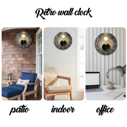Light Luxury Simple Light and Shadow Flat Pattern Tempered Glass Wall Clock Living Room Bedroom Kitchen Home Decoration Wall Clock Silent Quartz Clock Holiday Gift 12 Inches 14 Inches 16inch (Without Batteries)    Home Decor Supply | Online Retail | ShoreShopper.com