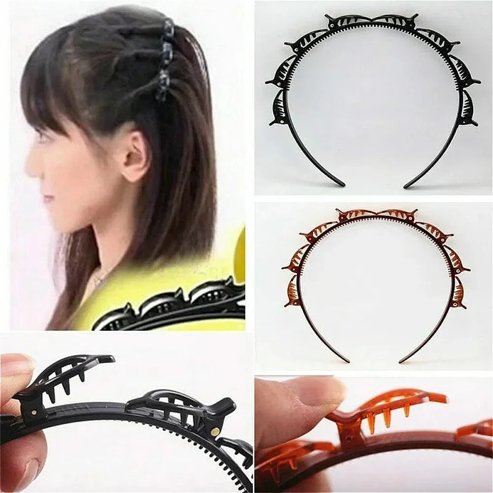 Women Headband Headwear 2025 New Double Bangs Hairstyle Hair Clips    Your Coastal Marketplace | Shoreshopper.com