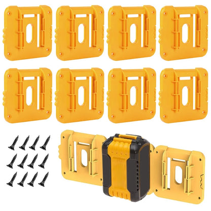5/10PCS Battery Holder Stand for Dewalt 18V 20V Li-ion Battery,Wall Mount Battery Dock Storage Rack for Dewalt DCB182 DCB203 - ShoreCo.Shop