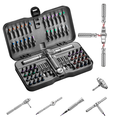 VMAN 66in1 Multifunction Ratchet Screwdriver Set Multi Magnetic Bits Mini Repair Tool Kit Household Tool For PC & Desk Etc.    Home Decor Supply | Online Retail | ShoreShopper.com