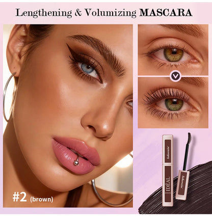 Black Waterproof Mascara Lengthening Eyelash Extension Eye Lashes Brush Beauty Curling Mascara Korean Cosmetics Long-wearing - ShoreCo.Shop