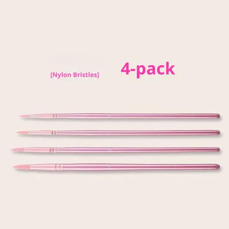 ♥Nylon Bristle Wooden Handle Pointed And Flat Watercolor Paintbrush Set For Art, Acrylic, Gouache, And Oil Painting    Home Decor Supply | Online Retail | ShoreShopper.com