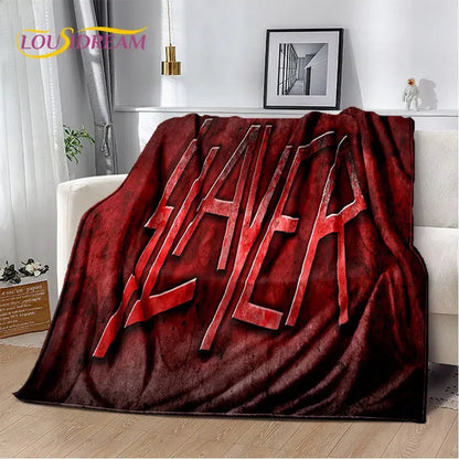 Slayer Heavy Metal Band Soft Plush Blanket,Flannel Blanket Throw Blanket for Living Room Bedroom Bed Sofa Picnic Cover Warm Kids    Your Coastal Marketplace | Shoreshopper.com
