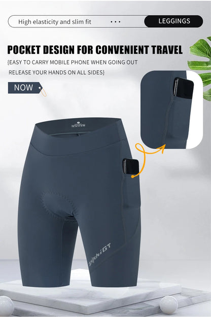 ZYKNIGT bib women's summer free cut hems, high-quality cycling shorts, breathable and quick drying sports pants - ShoreCo.Shop