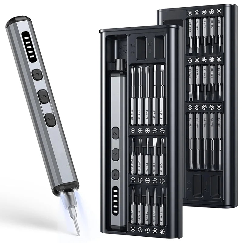 Mini Electric Precision Screwdriver, 38 in 1 Magnetic Bits, Torque Control, DIY Tools, Repair Tool Kit for iPhones, Switch,PS5    Home Decor Supply | Online Retail | ShoreShopper.com