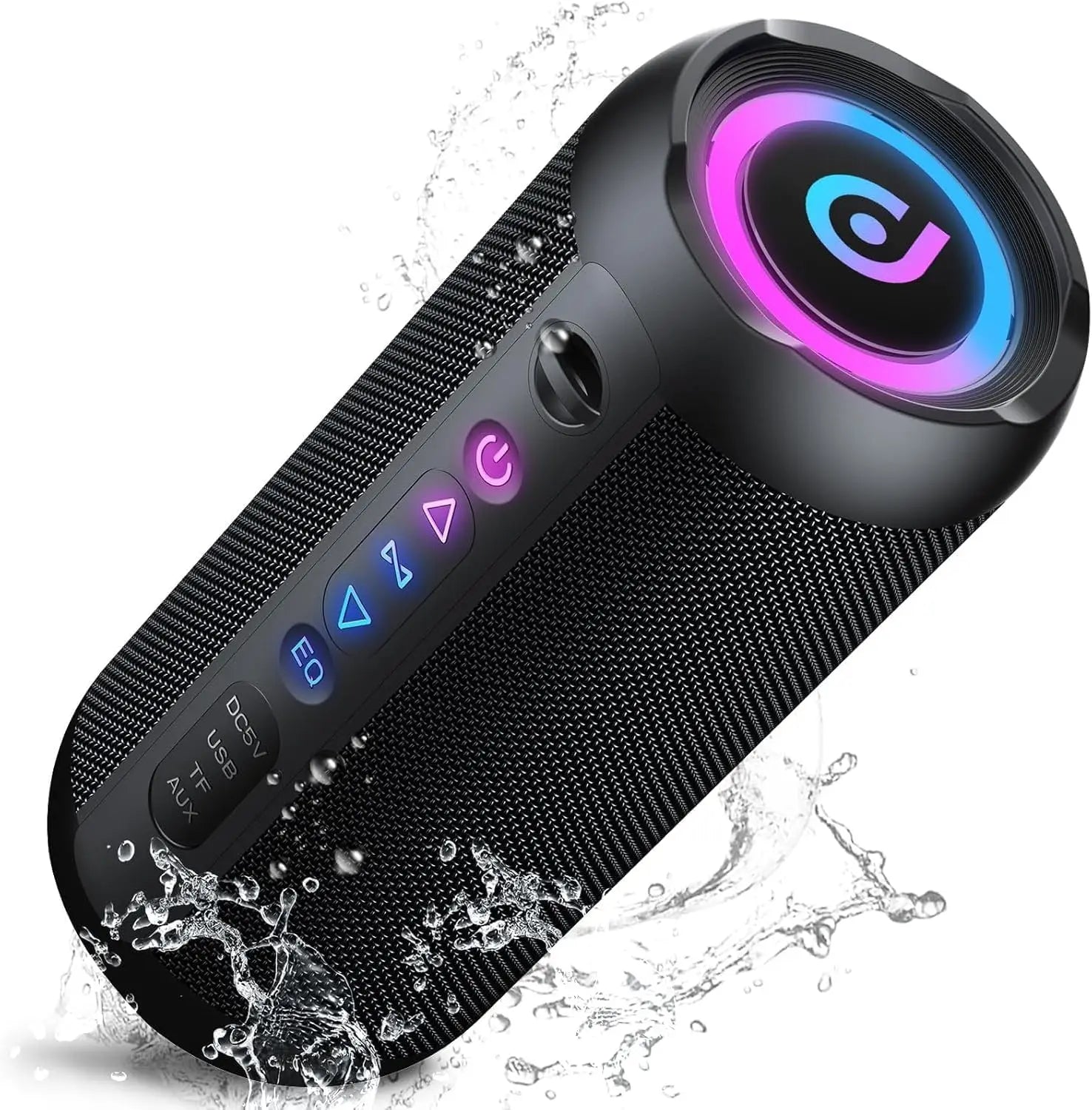 Portable Bluetooth Speaker, Bluetooth 5.4 Speaker, 30W Dual Speaker, Deep Bass, 30H Playtime, 3 EQ Mode, Colorful RGB Lights    Home Decor Supply | Online Retail | ShoreShopper.com