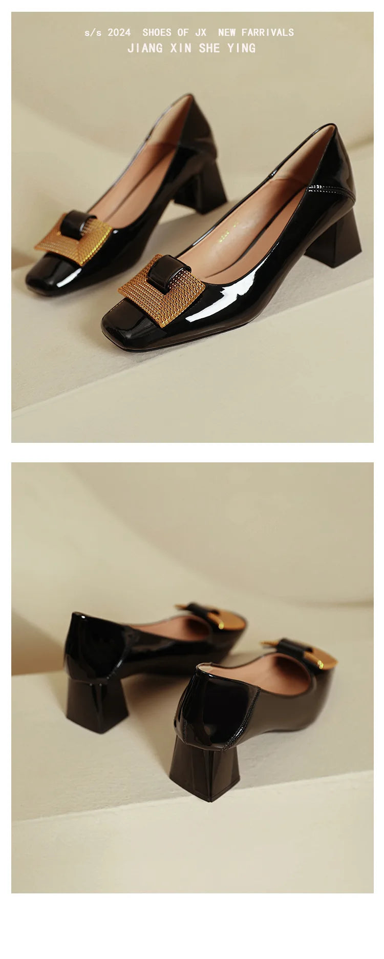 Women's Shoes 2025 New Summer Thick Heels Non Slip High Heels Women Square Head Elegant Middle Wedding Pumps High Quality    Your Coastal Marketplace | Shoreshopper.com