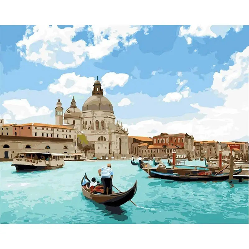 CHENISTORY Paint By Number City Landscpe For Adults DIY Frame Picture By Numbers Acrylic Paint On Canvas Home Decor    Home Decor Supply | Online Retail | ShoreShopper.com