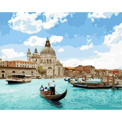 CHENISTORY Paint By Number City Landscpe For Adults DIY Frame Picture By Numbers Acrylic Paint On Canvas Home Decor    Home Decor Supply | Online Retail | ShoreShopper.com