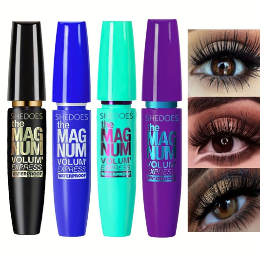 4D Black Mascara Thickening, Lengthening, Curling, Waterproof Liquid Fiber Mascara - ShoreCo.Shop