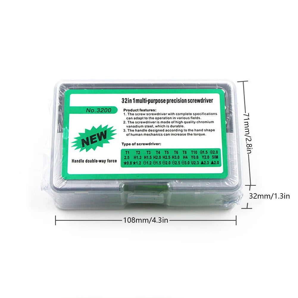 32 In 1 Precision Screwdriver Combination Multifunctional Magnetic Driver Bits Set Portable for Phone Laptop Computer    Home Decor Supply | Online Retail | ShoreShopper.com