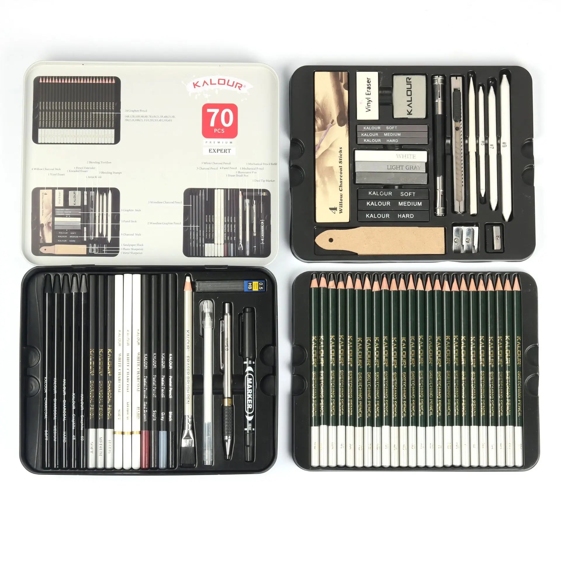 Professional Art Painting Set 70Pieces of Sketch Pencil Set Sketch Tool Set Art Painting Pencil Art Supplies for Painting    Home Decor Supply | Online Retail | ShoreShopper.com