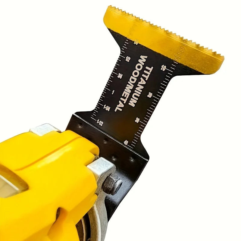 Titanium Oscillating Blades Kit: Cuts Metal/Wood/Plastic/Hard Material/Nails. Fits Dewalt, Rockwell, Milwaukee, Makita, Bo - ShoreCo.Shop