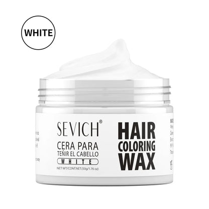 SEVICH Hair Colour Wax Temporary DIY Hair Coloring Wax One-Time Long Lasting Hair Dye Mud Cream Christmas Hair Styling Products - ShoreCo.Shop