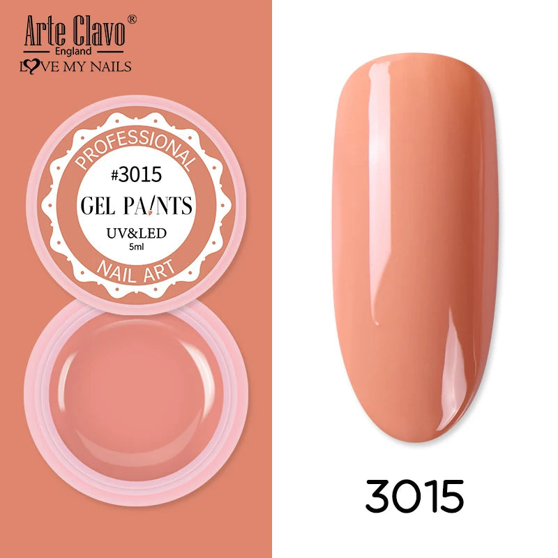Arte Clavo Painting Gel 72 Colors 5ml Professional Nail Paint Color Gel Polish For Nail Art UV Gel Lacquer Gel Top Coat Manicure    Home Decor Supply | Online Retail | ShoreShopper.com