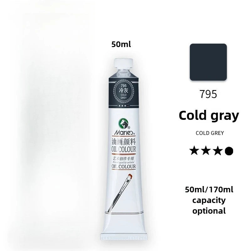 Maries Oil Paint 50ML Oil Painting Art Creation Pigment Large Oil Paint Paint Single Commonly Used 24 Colors    Home Decor Supply | Online Retail | ShoreShopper.com