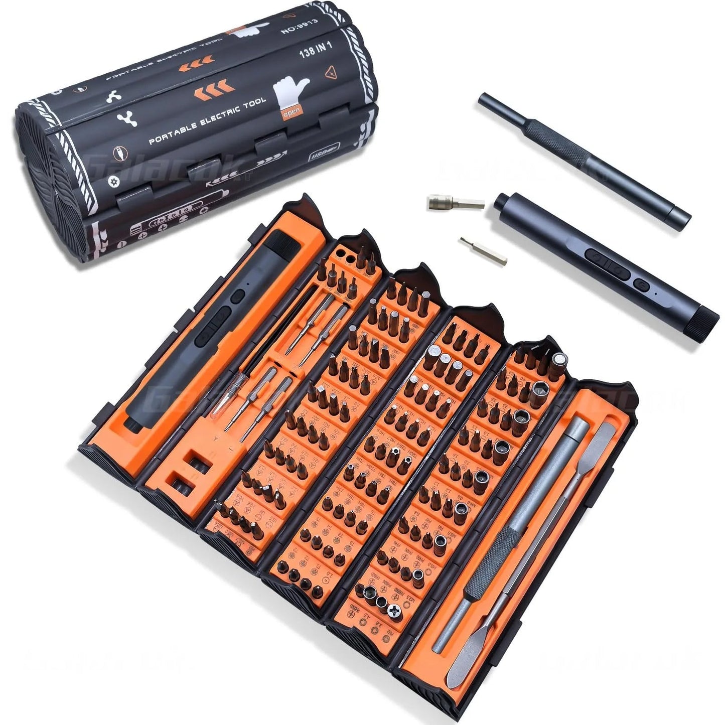 138 in 1 Electric Precision Screwdriver Set Mini Repair Tool Kit with 122 Magnetic Phillips Torx Bits for iPhone Watch Camera PC    Home Decor Supply | Online Retail | ShoreShopper.com