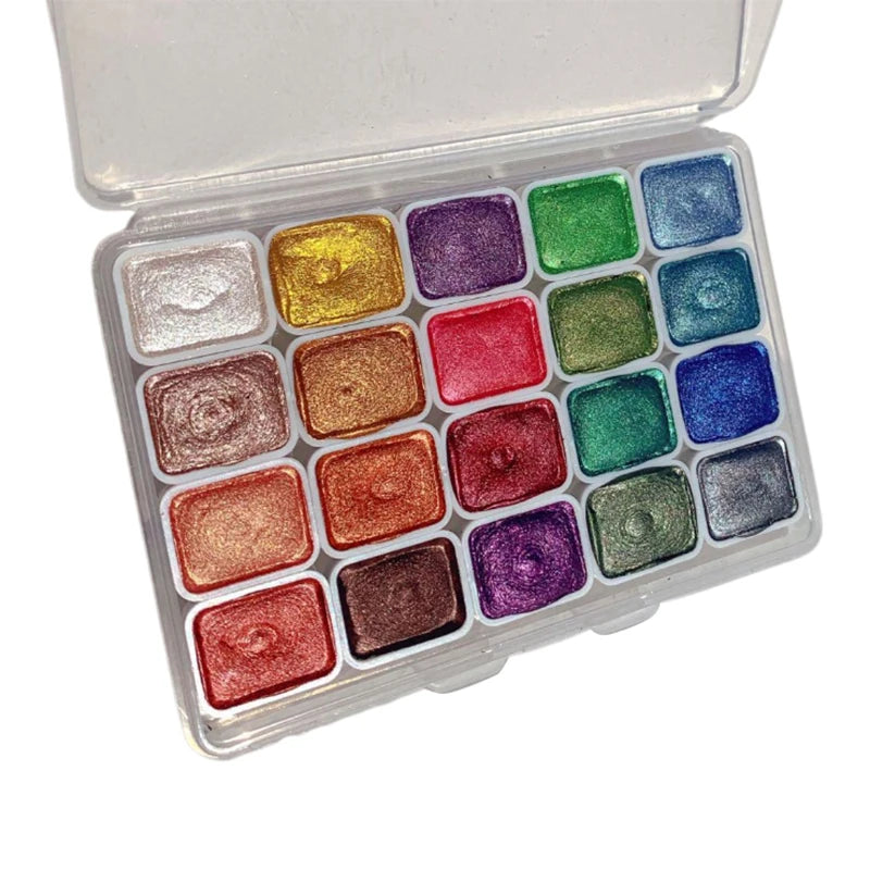 Art Watercolor Paint Oil Painting High Saturation Popular Semi-Solid 20 grids Color pigment    Home Decor Supply | Online Retail | ShoreShopper.com