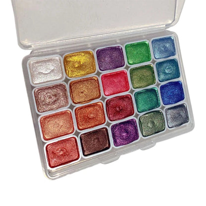 Art Watercolor Paint Oil Painting High Saturation Popular Semi-Solid 20 grids Color pigment    Home Decor Supply | Online Retail | ShoreShopper.com