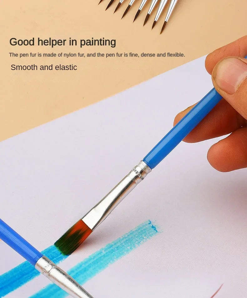 10/20/50Pcs Painting Brushes Set Art Round / Flat Brushs Nylon Hair Paint Brushes Pen for Oil Acrylic Watercolor Art Supplies    Home Decor Supply | Online Retail | ShoreShopper.com