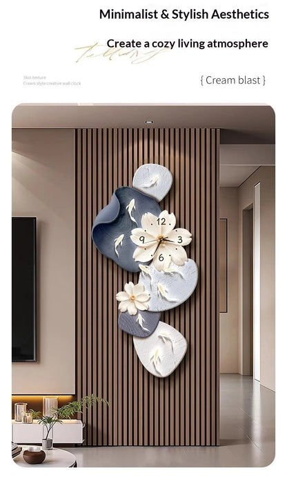 Wall Clock Modern Minimalist Nine Koi Fish Large Silent Wall Clock Home Decor Living Room Bedroom TV Background No Drilling    Home Decor Supply | Online Retail | ShoreShopper.com