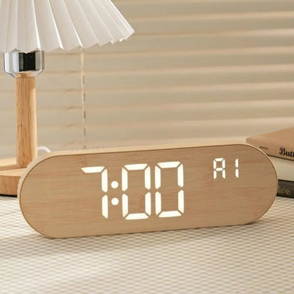 Minimalist Design Digital Wall Clock Silent Operation Nordic Style Alarm Clock Temperature Date Display Hanging Mount    Home Decor Supply | Online Retail | ShoreShopper.com