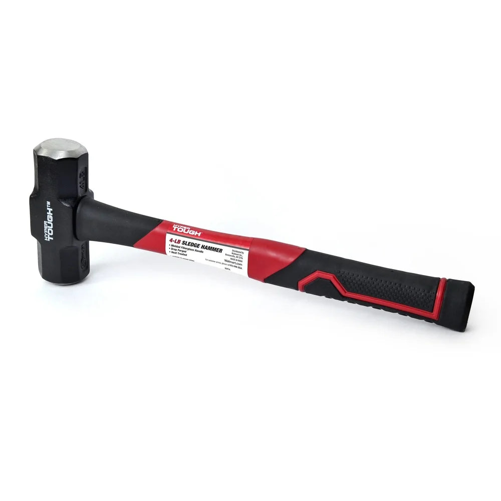 4 lb Sledge Hammer Fiberglass Handle Comfort Grip Double Injected Carbon Steel Head Heat Treated Drop Forged Home Improvement    Home Decor Supply | Online Retail | ShoreShopper.com