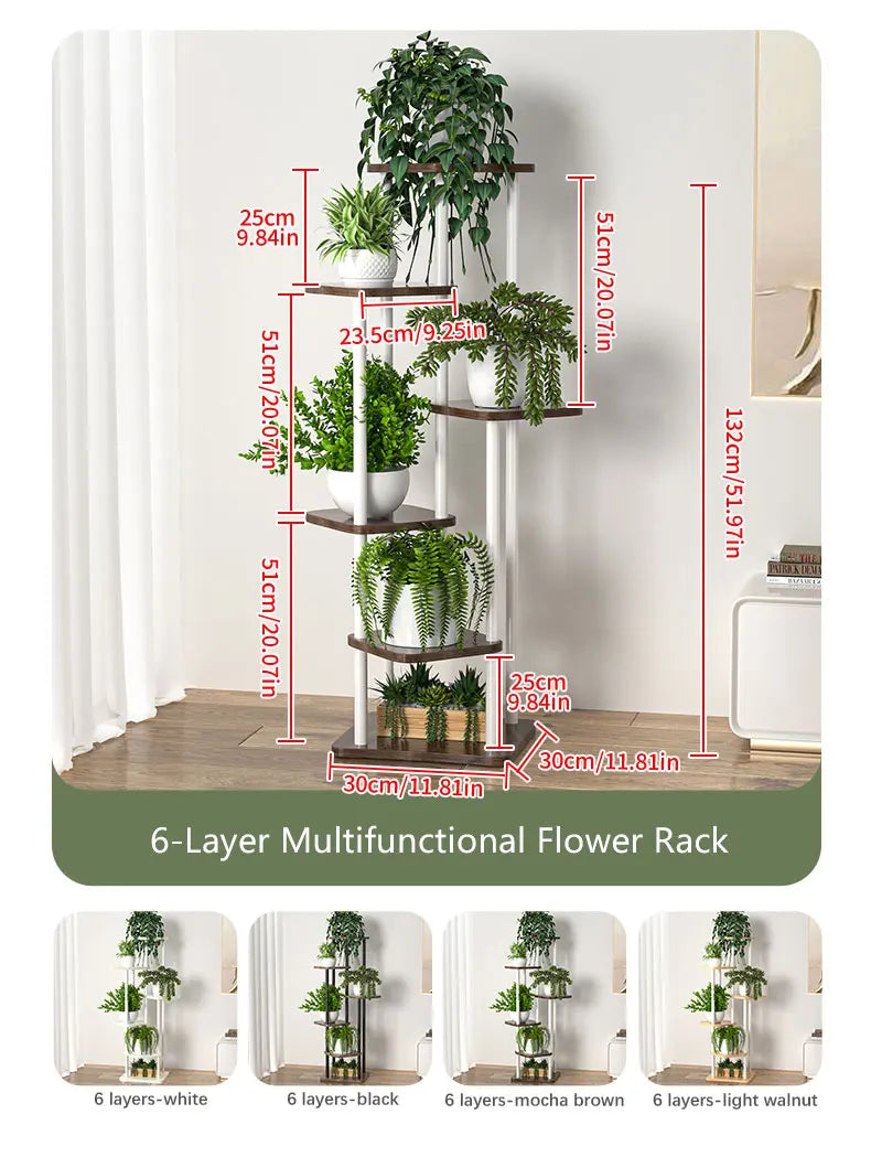 Plant Stand and Flower Stand Storage Shelf 4/5/6 Tier Flower Shelf Planter Rack Storage Organizer Display Indoor Garden Balcony    Home Decor Supply | Online Retail | ShoreShopper.com