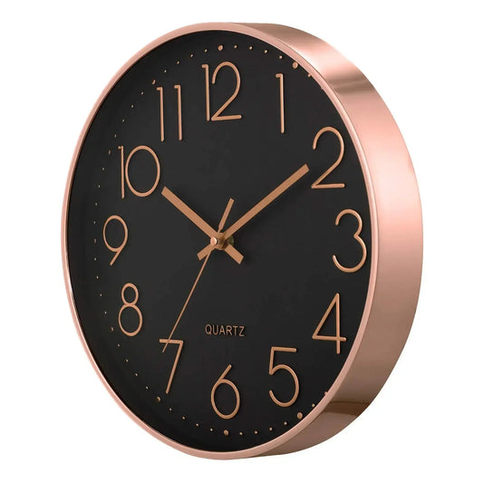 8 Inch Easy To Read Wall Clock Classic Elegant Modern Silent Quartz Clocks for Living Room Bedroom Office Study    Home Decor Supply | Online Retail | ShoreShopper.com
