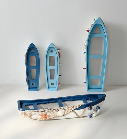 Mediterranean Wooden Boat Ornament Crafts Children's Room Office Home Decoration Wooden Sea Theme Home Decor    Your Coastal Marketplace | Shoreshopper.com