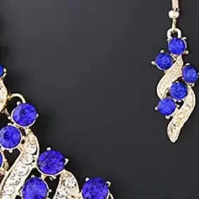 Romantic 2 Pieces/set Wedding Jewelry Set Shiny Crystal Bridal Jewelry Set Ladies Necklace Earrings    Home Decor Supply | Online Retail | ShoreShopper.com