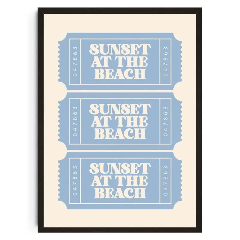 Seashells Meet Me At The Beach Poster Summer Sea Bikini Coastal Quotes Canvas Painting Trendy Wall Art Room Home Decor    Your Coastal Marketplace | Shoreshopper.com