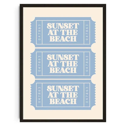 Seashells Meet Me At The Beach Poster Summer Sea Bikini Coastal Quotes Canvas Painting Trendy Wall Art Room Home Decor    Your Coastal Marketplace | Shoreshopper.com