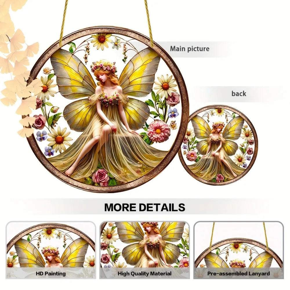 Enchanting Elf Fairy Acrylic Sun Catcher Window Door Display, Seasonal Summer Decor - for Home, Bar, for Daily Christmas Decor    Your Coastal Marketplace | Shoreshopper.com