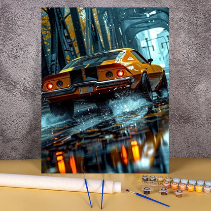 Acrylic Paint By Numbers Red Sports Car  Painting By Numbers On Canvas Coloring By Number For Adults Paint Digital Art    Home Decor Supply | Online Retail | ShoreShopper.com