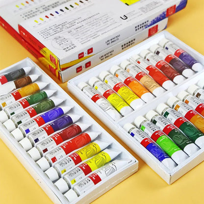 Professional 12/18/24 Colors 12 ML Tube Oil Paints Art For Artists Canvas Pigment Art Supplies Drawing Set    Home Decor Supply | Online Retail | ShoreShopper.com