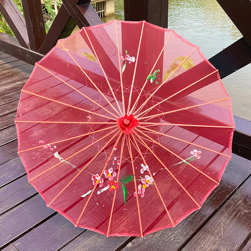Transparent Silk Umbrella Dance Craft Umbrella Photography Decoration Ceiling Ancient Costume Prop Umbrella Women Hanfu Cosplay    Your Coastal Marketplace | Shoreshopper.com
