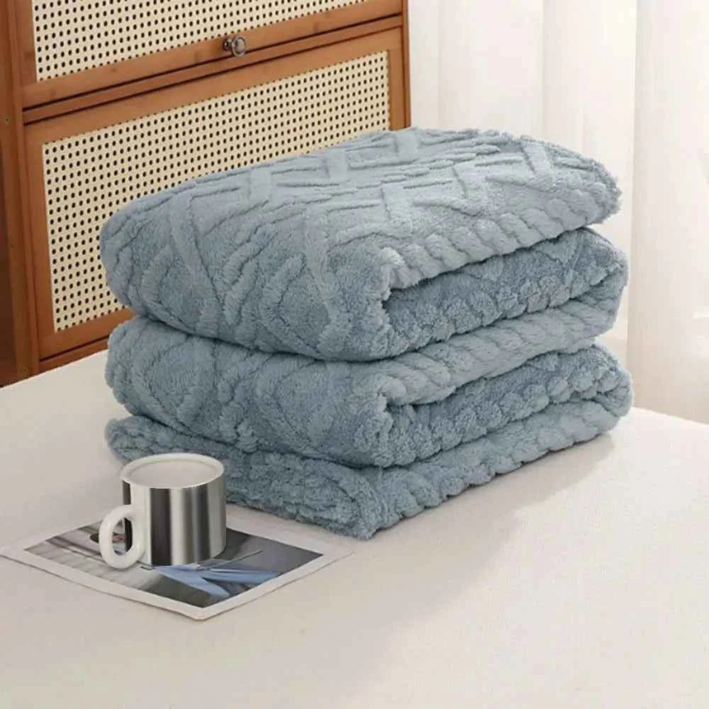 Throw Blanket for Couch Flannel Fleece Throw Blanket Machine Washable 70 * 100cm Bed Blanket Warm Plush Blanket for Bedroom
