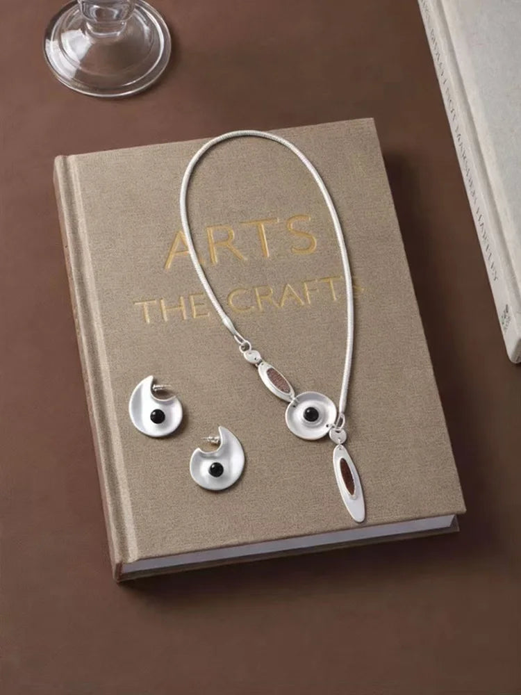 Artistic Craft Jewelry Accessories Eye Motif Necklace and Earrings Set for Women Men Fashion Forward Accessories    Home Decor Supply | Online Retail | ShoreShopper.com