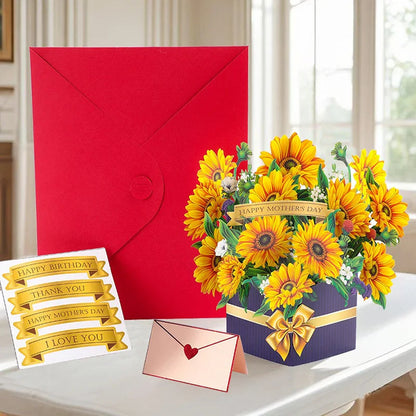 3D Creative Bouquet Gift Card for Mother Father Wife Friends Blessing Card Gift for Mothers Fathers Day Thank You Greeting Cards    Your Coastal Marketplace | Shoreshopper.com