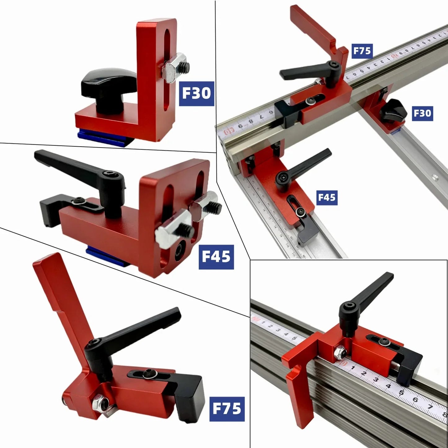 Router Table Fence Aluminum Multi T-Track Table Saw Profile Fence Woodworking T-Slot Miter Track Connector and Fence Stoppe    Home Decor Supply | Online Retail | ShoreShopper.com