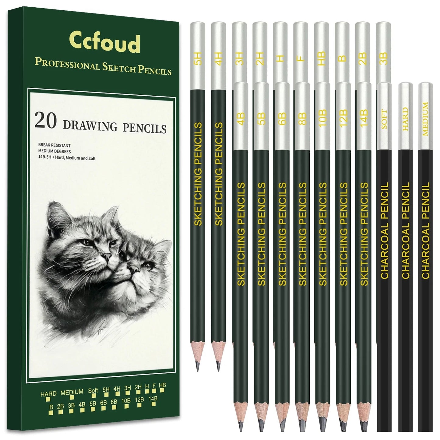 14-60 pcs Drawing Set Sketching Kit - Art Supplies,for Adults Artists with 3-Color Sketchbook,Graphite,Pastel,Charcoal Pencils    Home Decor Supply | Online Retail | ShoreShopper.com