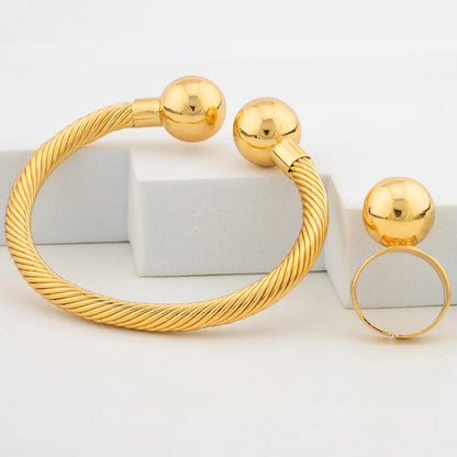 Exquisite Fashion Jewelry Set for Women Arab Gold Color Luxury Necklace Earrings Bangle Ring Set Weddings Dubai Party Daily Wear    Home Decor Supply | Online Retail | ShoreShopper.com