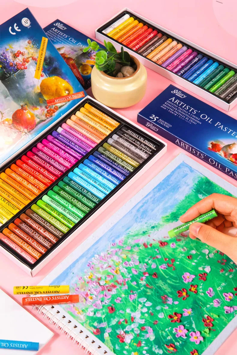 Artists' Soft Oil Pastels, Professional Set of 12/25/48 Assorted Color, Water-Soluble Non-toxic Drawing Supplies    Home Decor Supply | Online Retail | ShoreShopper.com
