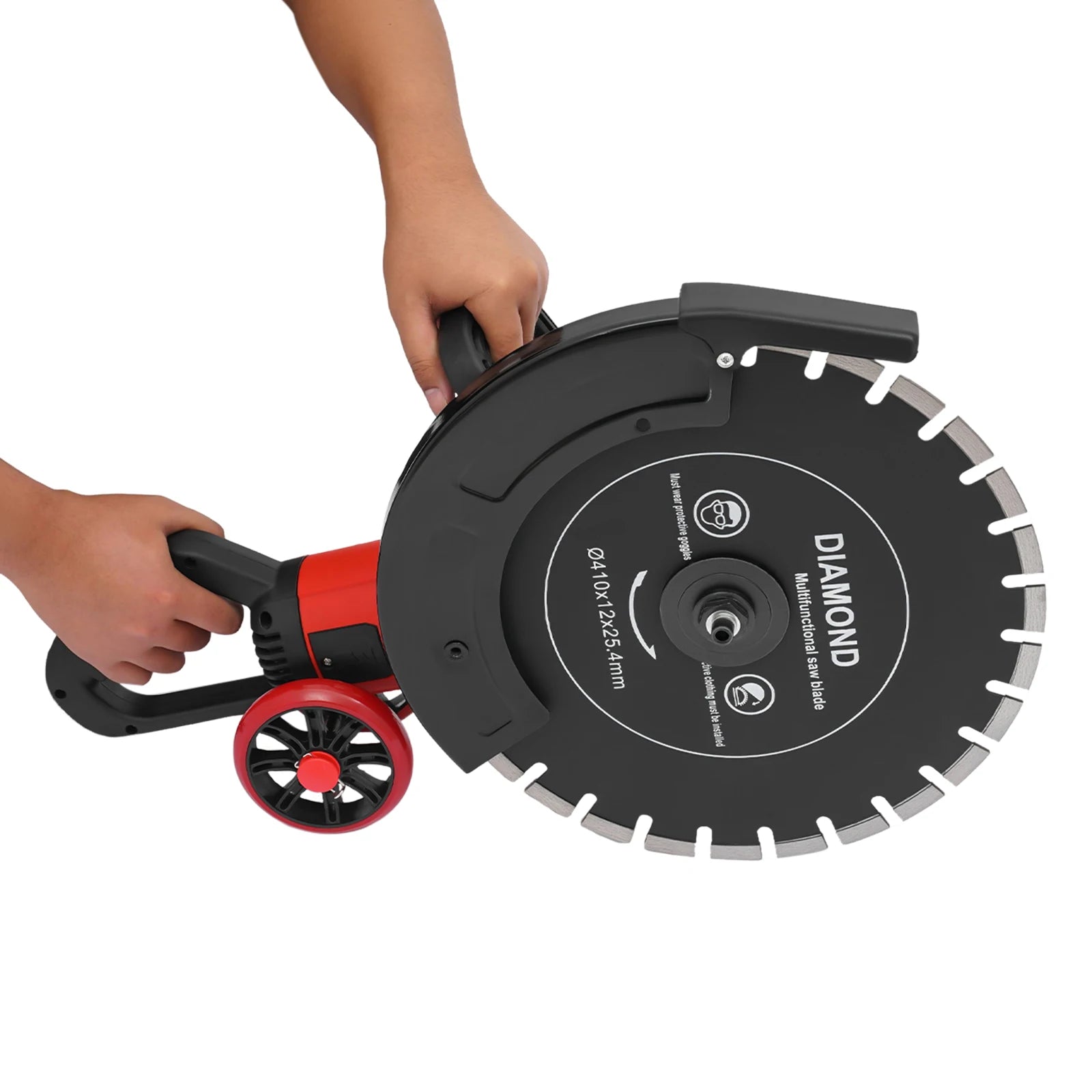 16In 4000W Electric Concrete Saw Brick Cutter Circular Saw Wall Slotting Groving with Saw Blade and Rolling Pulley 3000RPM    Home Decor Supply | Online Retail | ShoreShopper.com