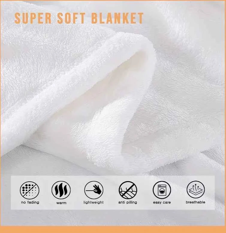 AuraVelvet Ultra-Soft Flannel Fleece Blanket - Luxury Lightweight All-Season Thermal Plush Throw