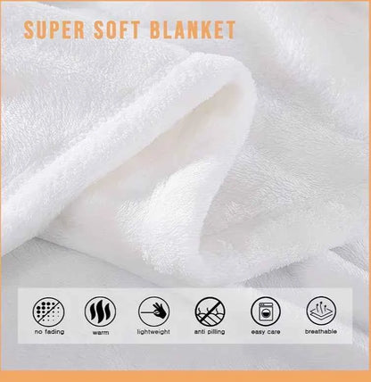 AuraVelvet Ultra-Soft Flannel Fleece Blanket - Luxury Lightweight All-Season Thermal Plush Throw