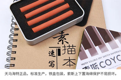 4 Pcs/box Sketch Charcoal Water-soluble Sketching Dry Materials Charcoal Brushes Charcoal Strips Art Painting Supplies    Home Decor Supply | Online Retail | ShoreShopper.com