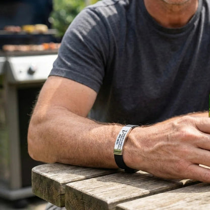 Father's Day Gifts Inspirational Quote Bracelets Wristband Stainless Steel Family Bracelets Adjustable Bracelet for Father    Your Coastal Marketplace | Shoreshopper.com